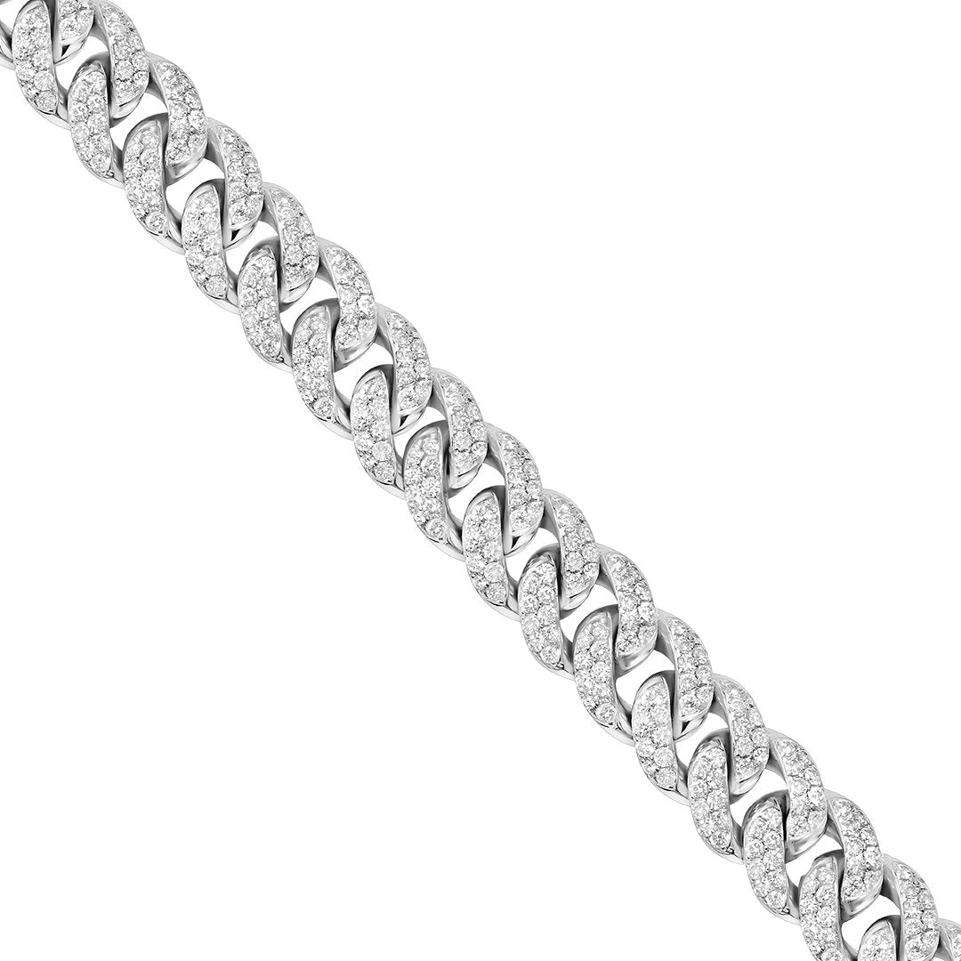Iced Out Cuban Moissanite Bracelet